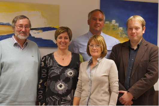 v.l.n.r.: Dr. Karl-Josef Gilles (Fraktionsvorsitz), Claudia Kausch (Geschäftsführung), Monika Indig, Felix Brand (stv. Fraktionsvorsitz), Tobias Schneider